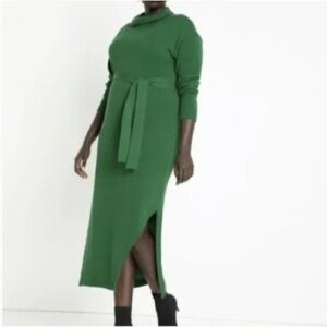 Eloquii Green Maxi Sweater Dress